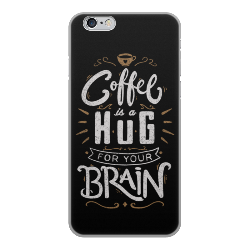 Printio Чехол для iPhone 6, объёмная печать Кофе для мозга printio чехол для iphone 6 объёмная печать кофе для мозга