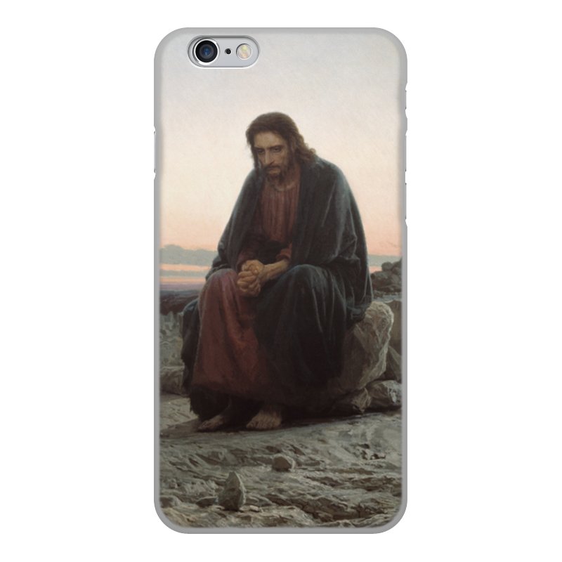 Printio Чехол для iPhone 6, объёмная печать Христос в пустыне (картина крамского) printio чехол для iphone 8 plus объёмная печать неизвестная картина крамского