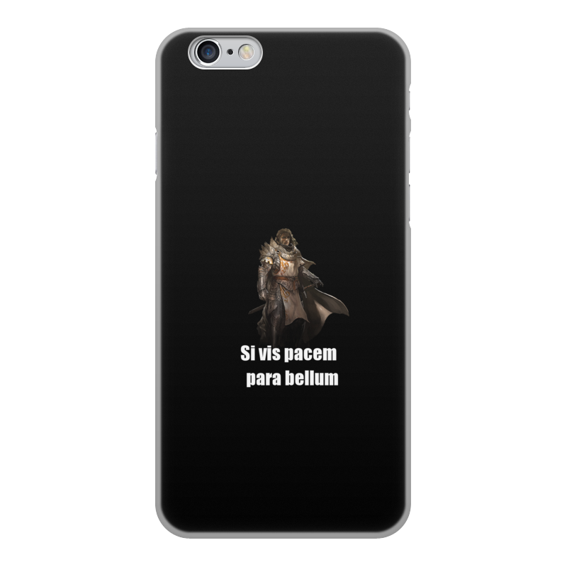 Printio Чехол для iPhone 6, объёмная печать Хочешь мира - готовься к войне printio футболка с полной запечаткой мужская хочешь мира готовься к войне