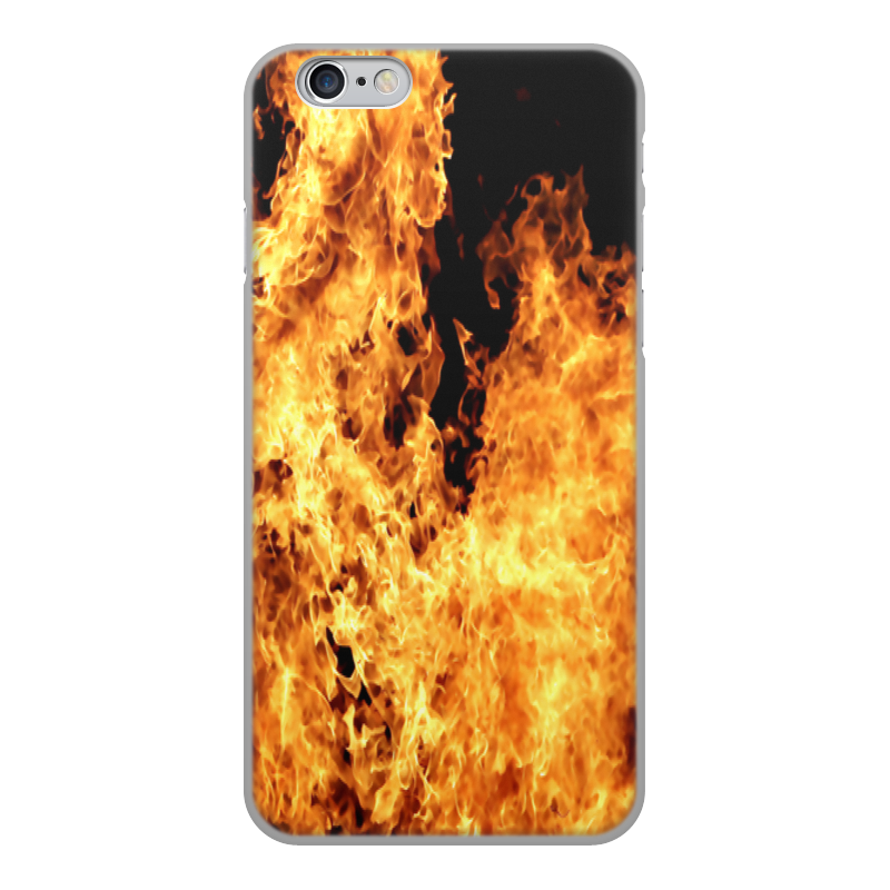 Printio Чехол для iPhone 6, объёмная печать Огонь