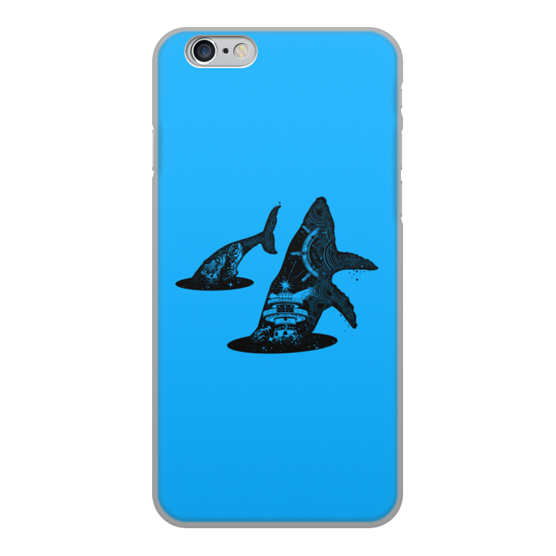 Printio Чехол для iPhone 6, объёмная печать Кит и море printio чехол для iphone 7 plus объёмная печать кит и море