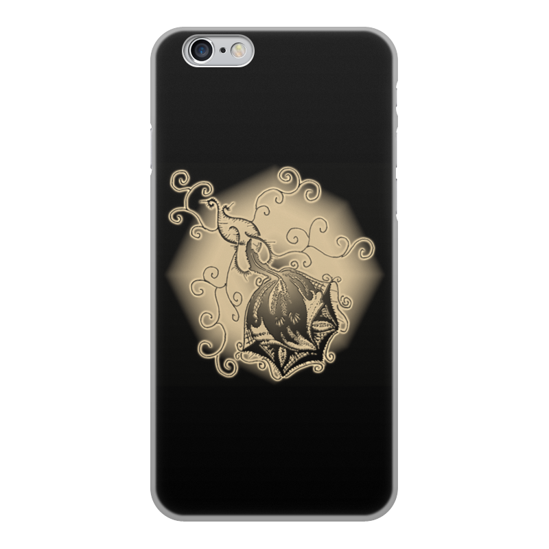 Printio Чехол для iPhone 6, объёмная печать Ажурная роза (сепия)