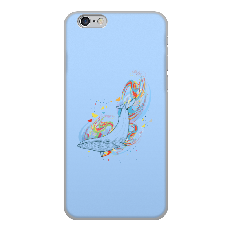 Printio Чехол для iPhone 6, объёмная печать Кит и волны printio чехол для iphone 6 объёмная печать кит и краски