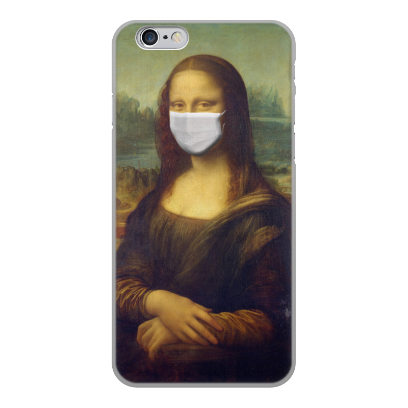 Printio Чехол для iPhone 6, объёмная печать Мона лиза в маске printio чехол для iphone 8 plus объёмная печать мона лиза в маске