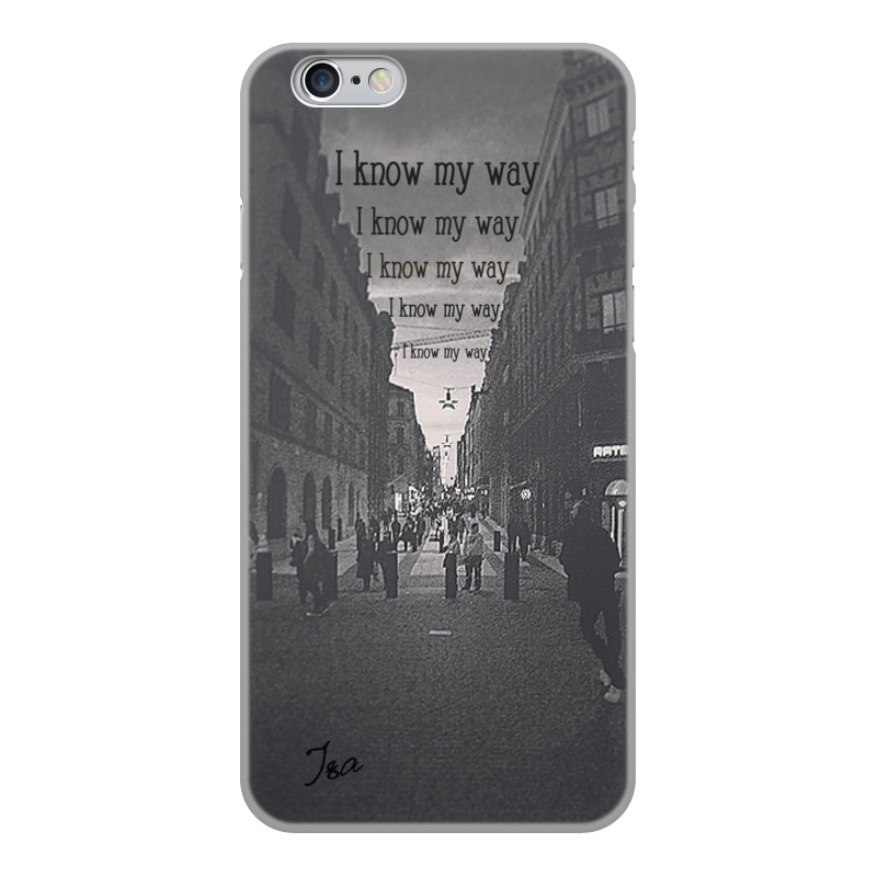 Printio Чехол для iPhone 6, объёмная печать I know my way (stockholm)