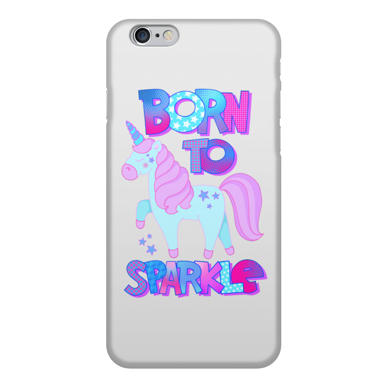 Printio Чехол для iPhone 6, объёмная печать Born to sparkle printio чехол для iphone 7 объёмная печать born to die