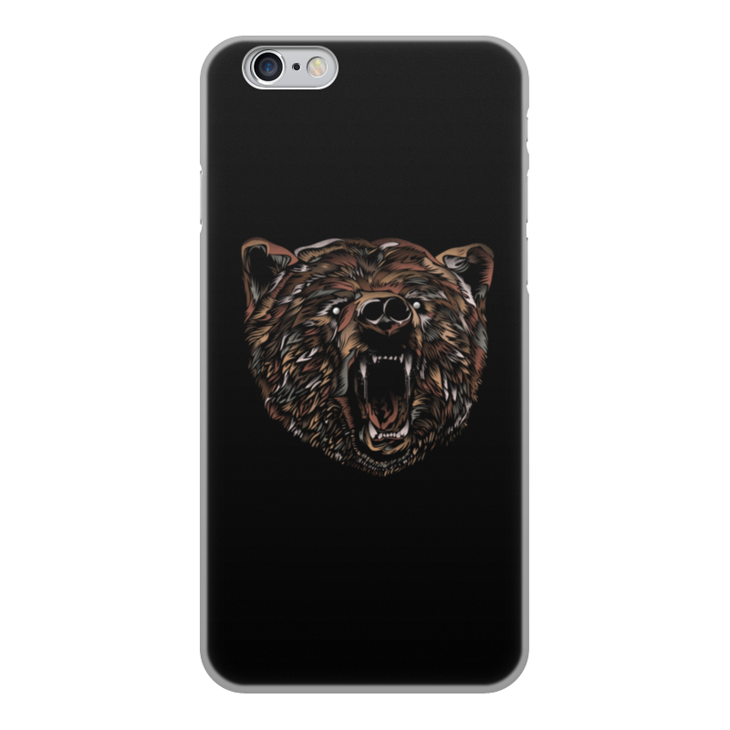 Printio Чехол для iPhone 6, объёмная печать Пёстрый медведь printio чехол для iphone 6 plus объёмная печать пёстрый кот