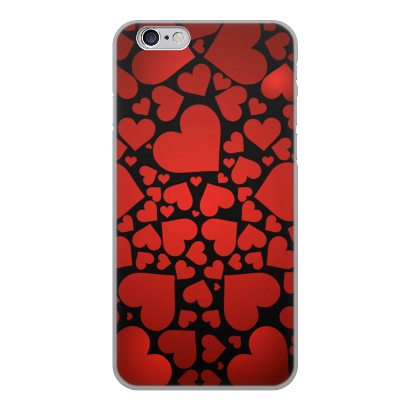 Printio Чехол для iPhone 6, объёмная печать Сердечки printio чехол для iphone 6 объёмная печать сердечки