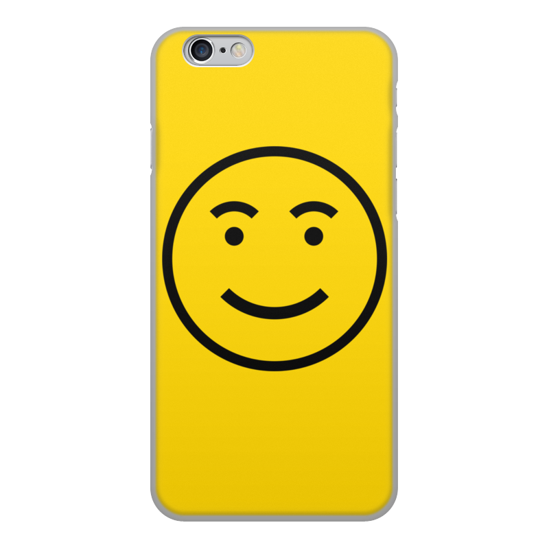 Printio Чехол для iPhone 6, объёмная печать Улыбающийся смаил. printio значок улыбающийся смаил