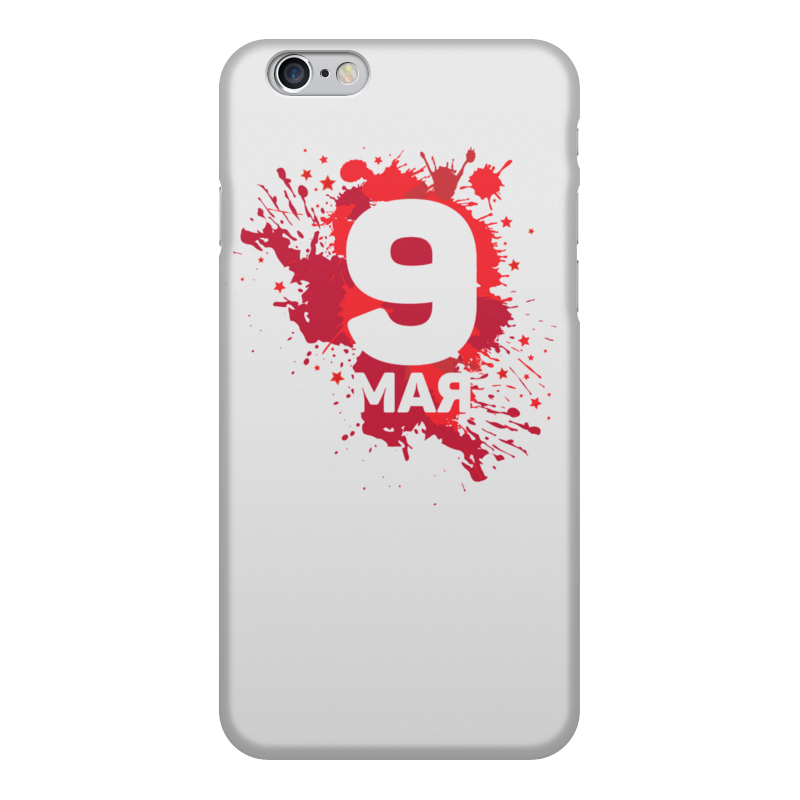 Printio Чехол для iPhone 6, объёмная печать 9 мая матовый soft touch силиконовый чехол на honor 9 хонор 9 с 3d принтом avo swimming черный