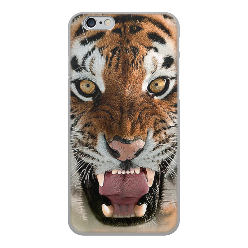 Printio Чехол для iPhone 6, объёмная печать Тигры. живая природа
