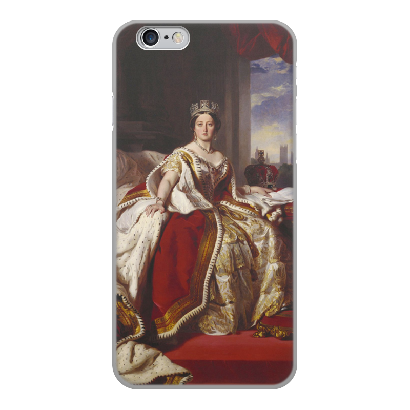 Printio Чехол для iPhone 6, объёмная печать Портрет королевы великобритании виктории printio чехол для iphone 6 plus объёмная печать портрет королевы великобритании виктории