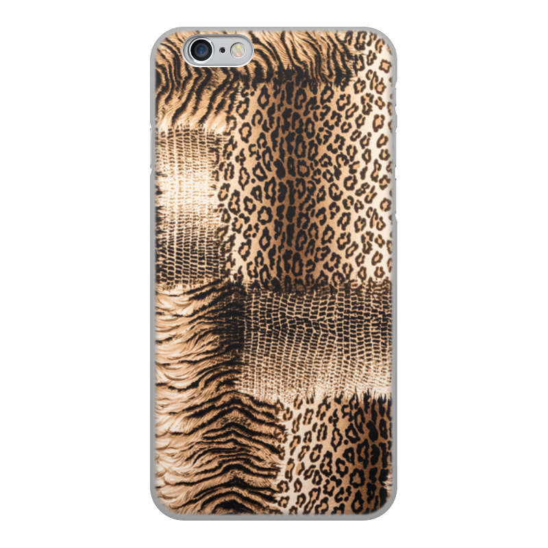 Printio Чехол для iPhone 6, объёмная печать Леопард