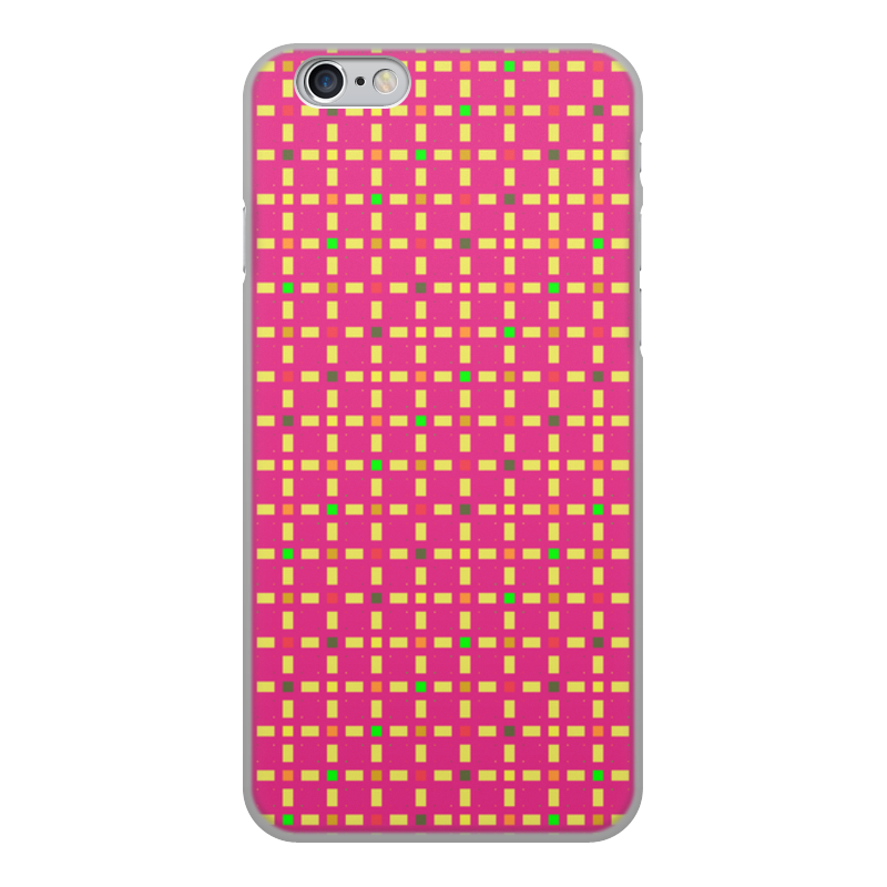 Printio Чехол для iPhone 6, объёмная печать Розовый узор чехол для карточек леопардовый узор на розовом фоне