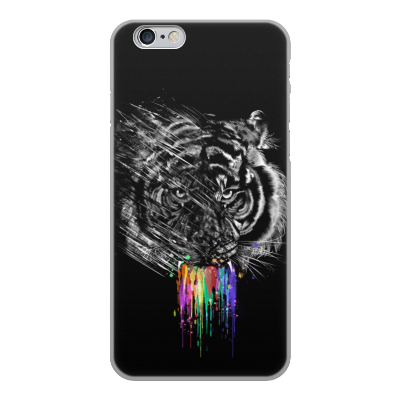 Printio Чехол для iPhone 6, объёмная печать Радужный тигр чехол mypads черно белый чикаго для oneplus ace задняя панель накладка бампер