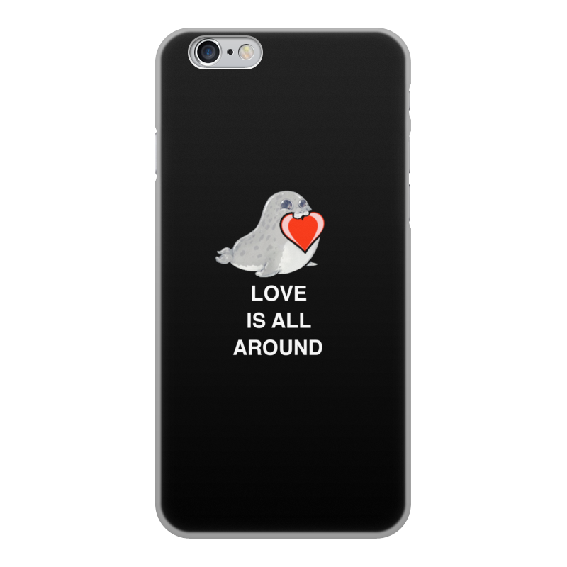 Printio Чехол для iPhone 6, объёмная печать Love. тюлень. любовь. printio чехол для iphone 6 объёмная печать love тюлень любовь