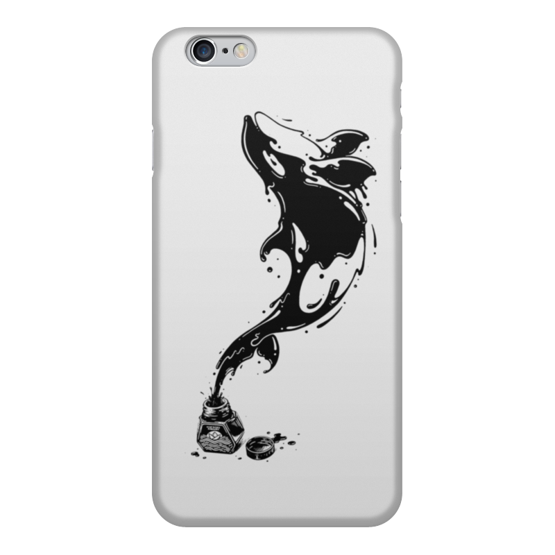 Printio Чехол для iPhone 6, объёмная печать Чернильный дельфин силиконовый чехол на vivo y11 дельфин и русалка для виво ю11