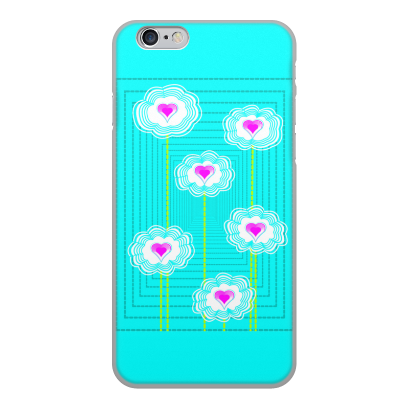 Printio Чехол для iPhone 6, объёмная печать Цветочный паттерн ультратонкий силиконовый чехол накладка для honor 6с с принтом винтажный цветочный паттерн