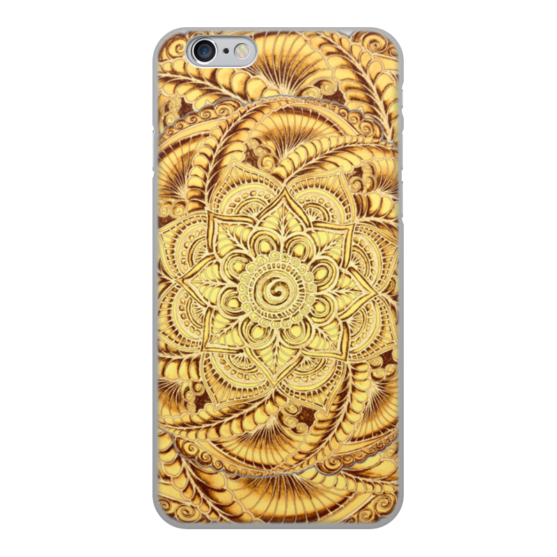 Printio Чехол для iPhone 6, объёмная печать Золотая мандала чехол для телефона iphone 7 с рельефным нанесением хэппи дэй 6 5 14 см 3899162