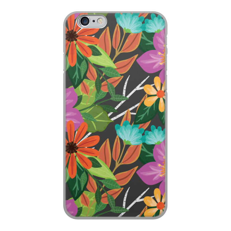Printio Чехол для iPhone 6, объёмная печать Flowers