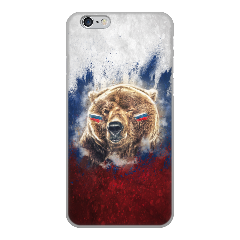 Printio Чехол для iPhone 6, объёмная печать Русский медведь printio чехол для iphone 6 plus объёмная печать русский медведь