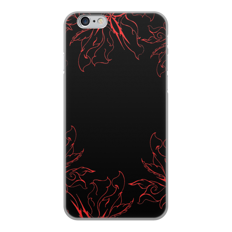 Printio Чехол для iPhone 6, объёмная печать Огненные цветы