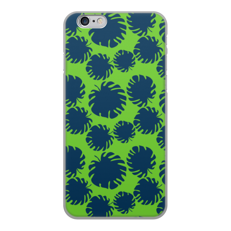 Printio Чехол для iPhone 6, объёмная печать Тропические листья