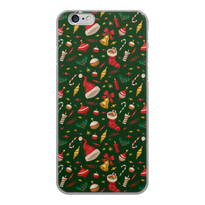 Printio Чехол для iPhone 6, объёмная печать Новогодние праздники матовый силиконовый чехол новогоднее настроение на apple iphone xr 10r айфон икс р