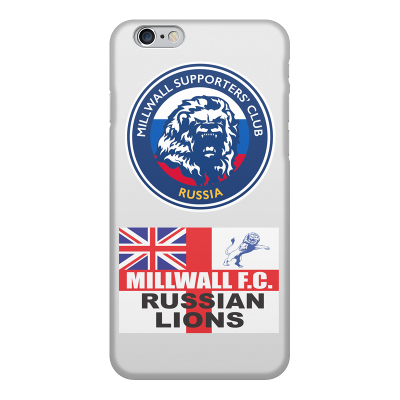 Printio Чехол для iPhone 6, объёмная печать Millwall msc russia phone cover printio обложка для паспорта millwall russian lions passport