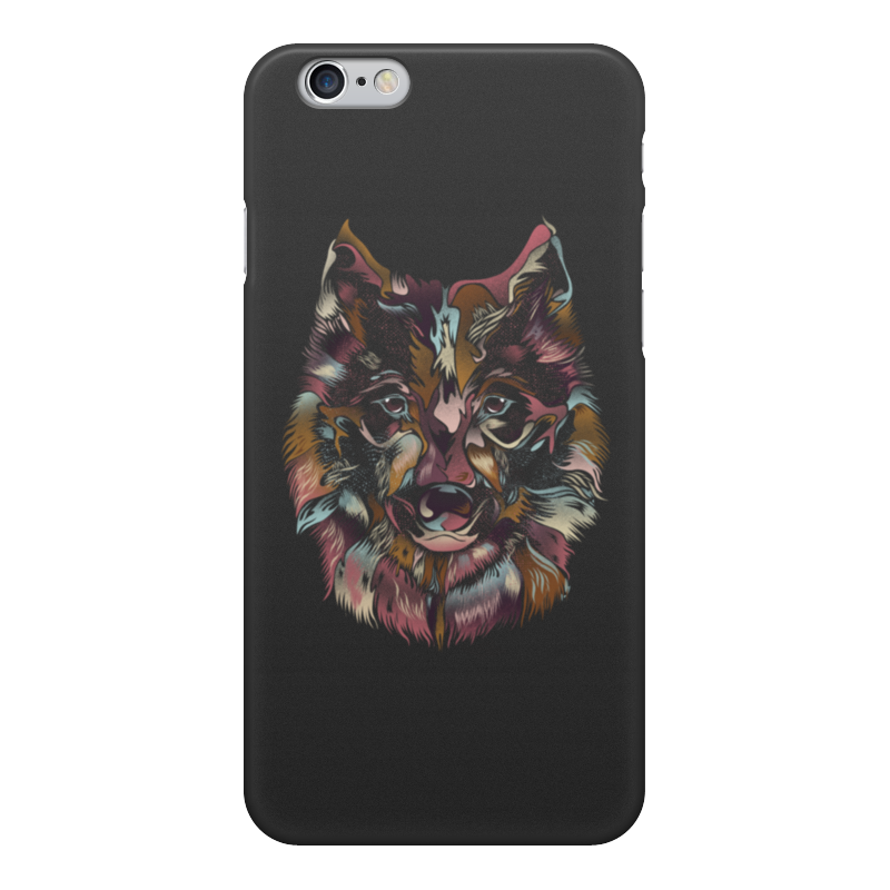 Printio Чехол для iPhone 6, объёмная печать Пёстрый волк printio чехол для iphone 6 объёмная печать воющий волк