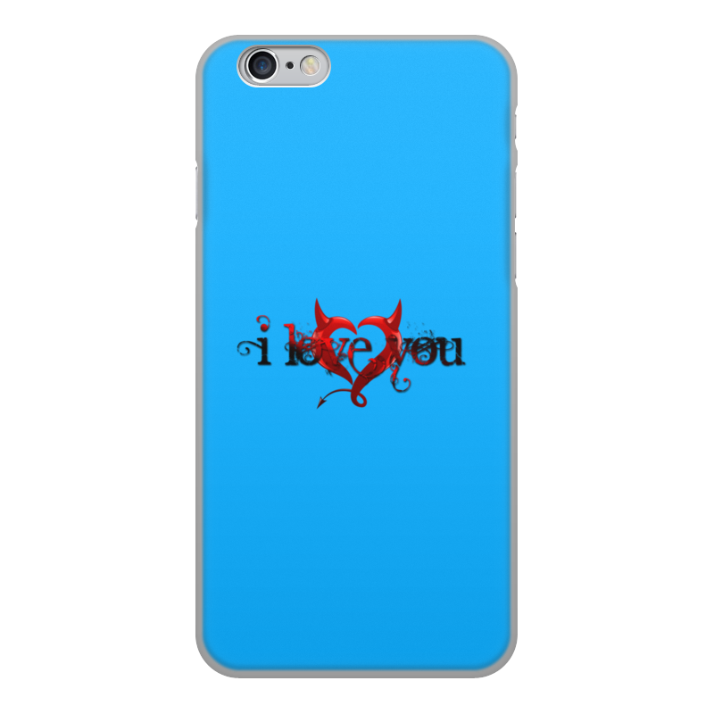 Printio Чехол для iPhone 6, объёмная печать I love you printio чехол для iphone 6 объёмная печать i love u