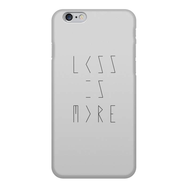 Printio Чехол для iPhone 6, объёмная печать Less is more printio чехол для iphone 6 объёмная печать winter is coming