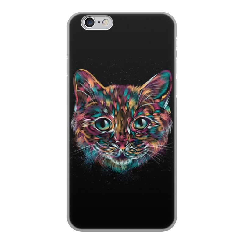 Printio Чехол для iPhone 6, объёмная печать Пёстрый кот