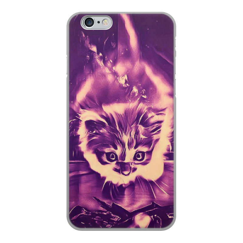Printio Чехол для iPhone 6, объёмная печать Fire cat printio чехол для iphone 6 объёмная печать серый кот