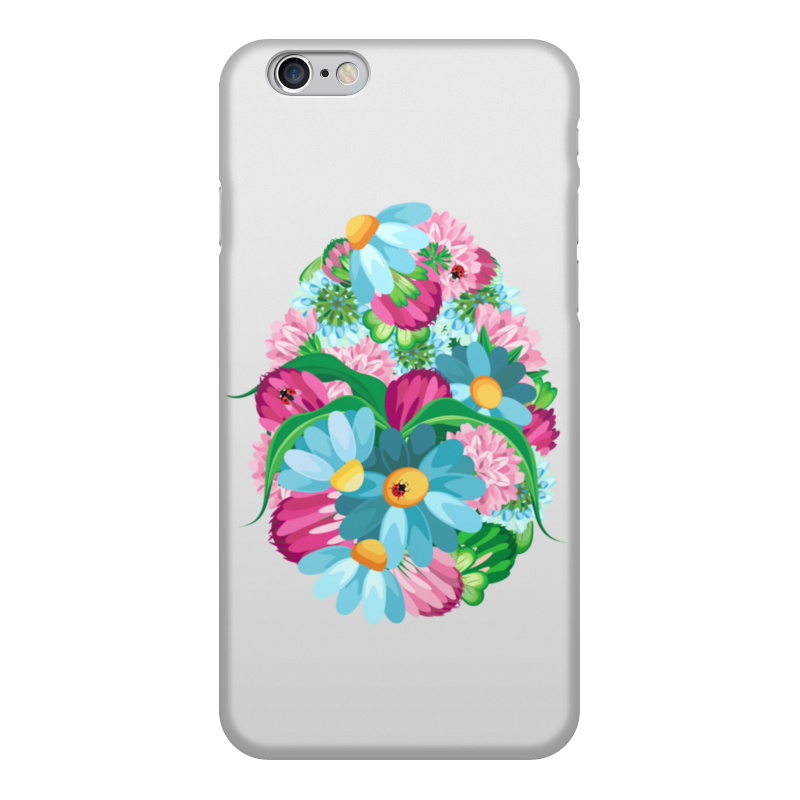 Printio Чехол для iPhone 6, объёмная печать Яйцо из цветов