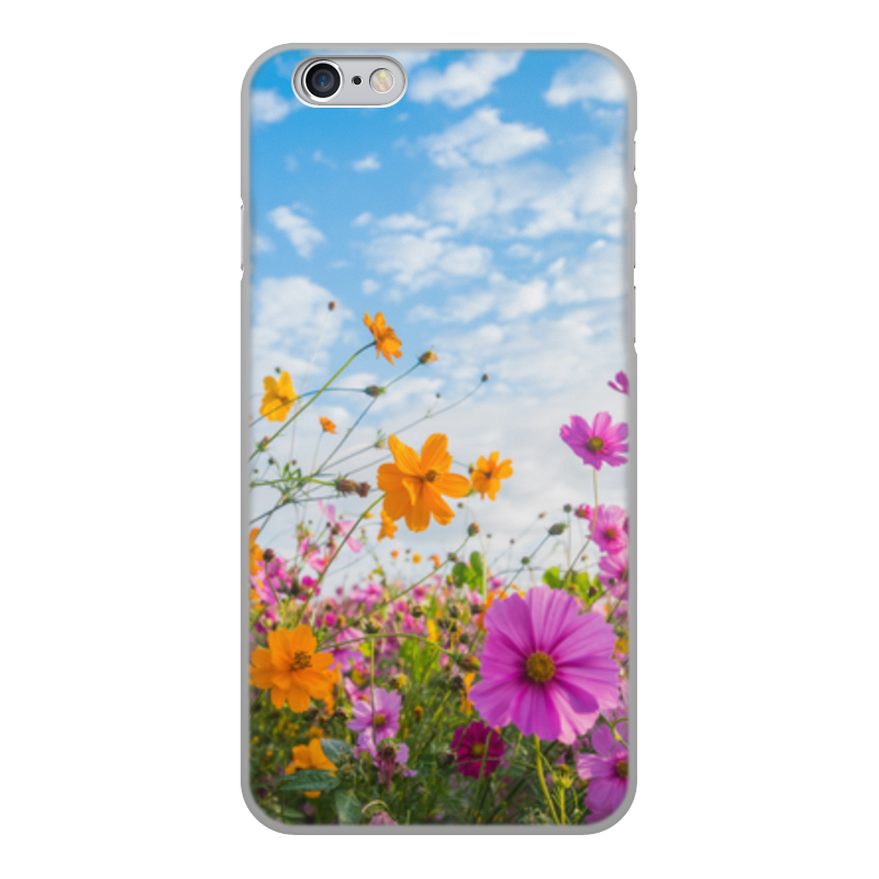 Printio Чехол для iPhone 6, объёмная печать Полевые цветы