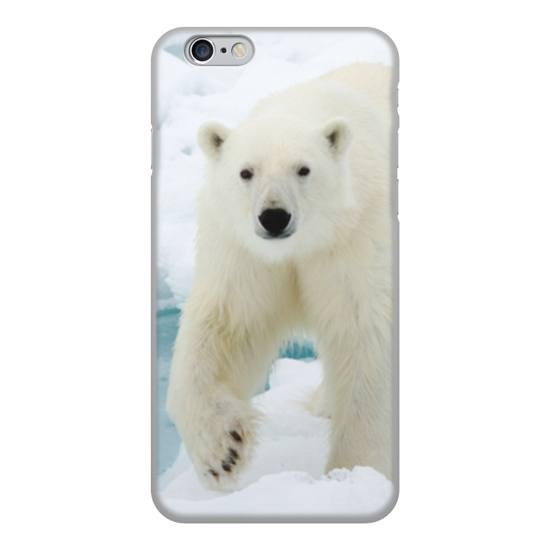 Printio Чехол для iPhone 6, объёмная печать Белый медведь printio чехол для iphone 6 объёмная печать медведь