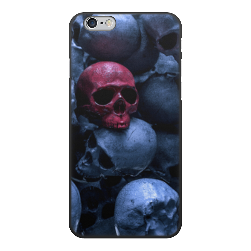 Printio Чехол для iPhone 6, объёмная печать Red skull