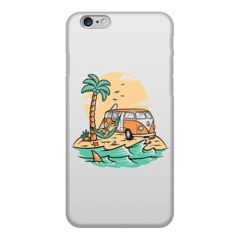 Printio Чехол для iPhone 6, объёмная печать Beach прибрежная л пятерка с плюсом или философ хвыля повесть