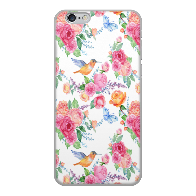 Printio Чехол для iPhone 6, объёмная печать Цветы printio чехол для iphone 6 объёмная печать цветы анютыны глазки