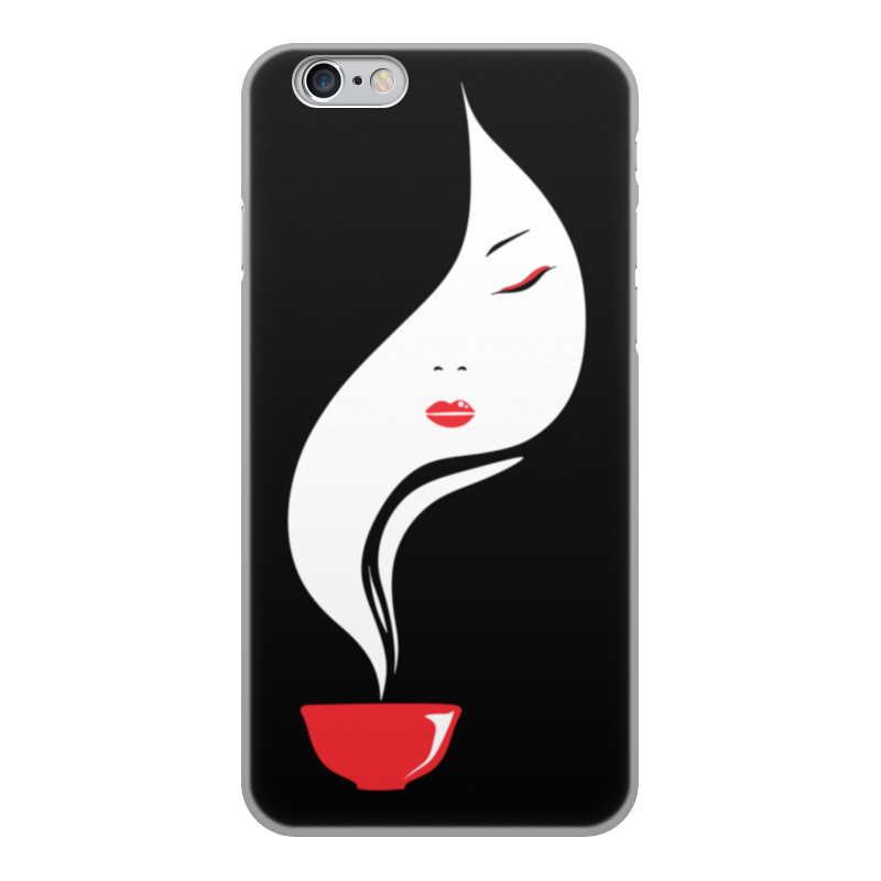 printio чехол для iphone 6 объёмная печать девочка с кофе Printio Чехол для iPhone 6, объёмная печать Дымное лицо