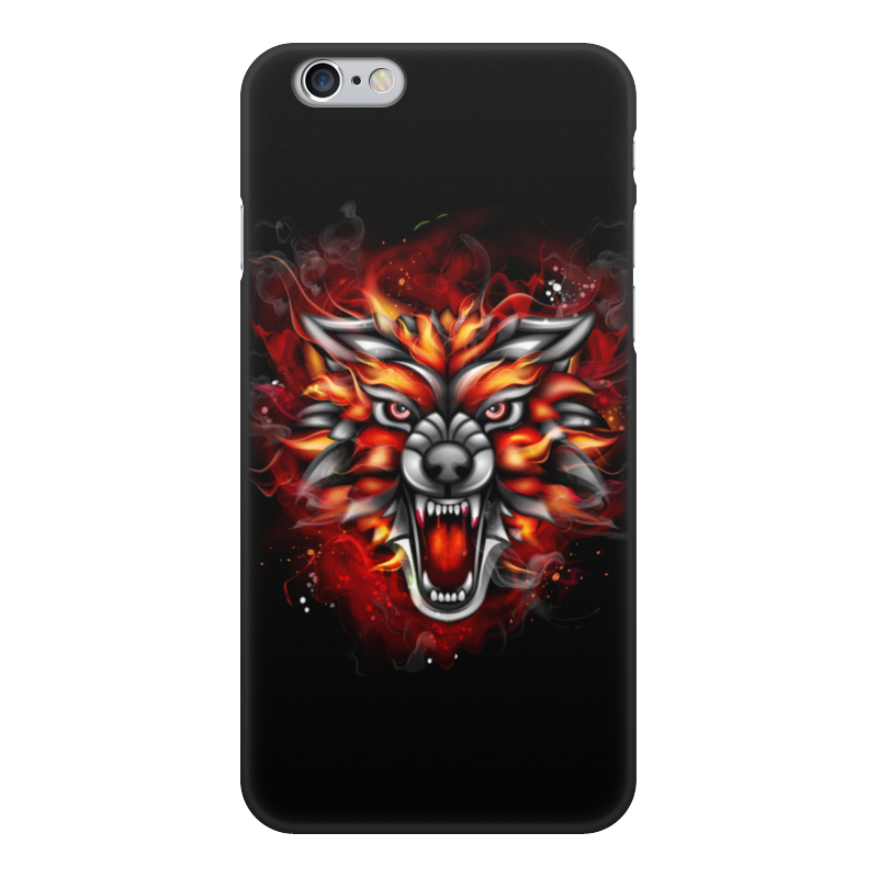 Printio Чехол для iPhone 6, объёмная печать Wolf & fire printio чехол для iphone 6 объёмная печать fire cat