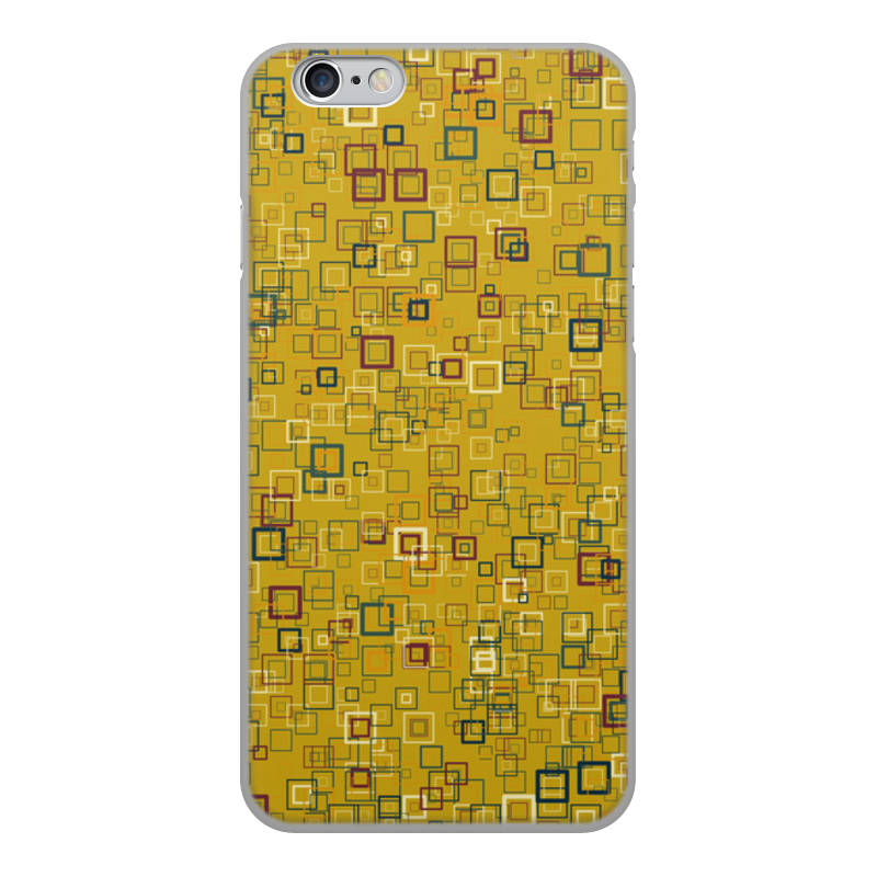Printio Чехол для iPhone 6, объёмная печать Квадраты printio чехол для iphone 6 plus объёмная печать квадраты