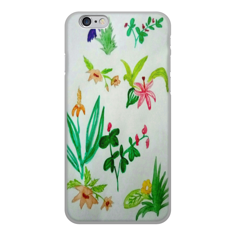 Printio Чехол для iPhone 6, объёмная печать Ботаника силиконовый чехол дикие полевые цветы на meizu m5 note мейзу м5 нот
