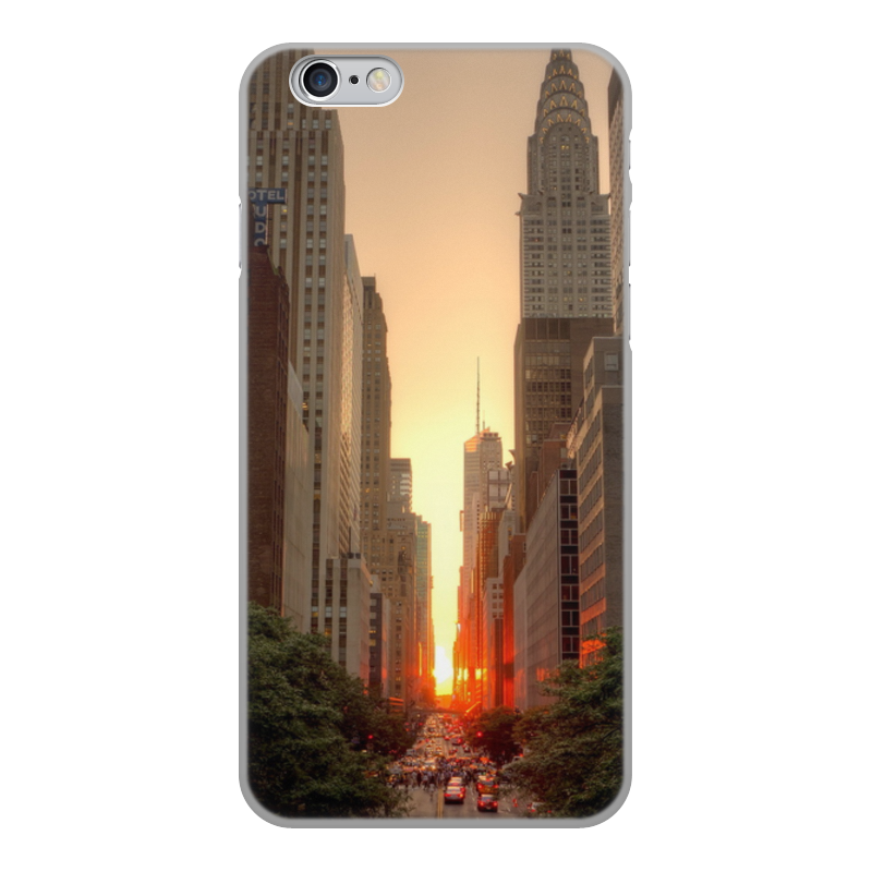Printio Чехол для iPhone 6, объёмная печать Вечерний нью йорк