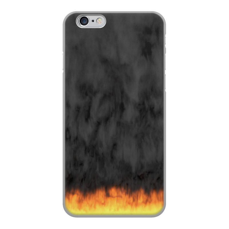 Printio Чехол для iPhone 6, объёмная печать Пламя и дым