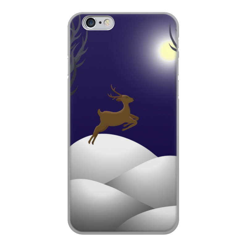 Printio Чехол для iPhone 6, объёмная печать Олени в лесу