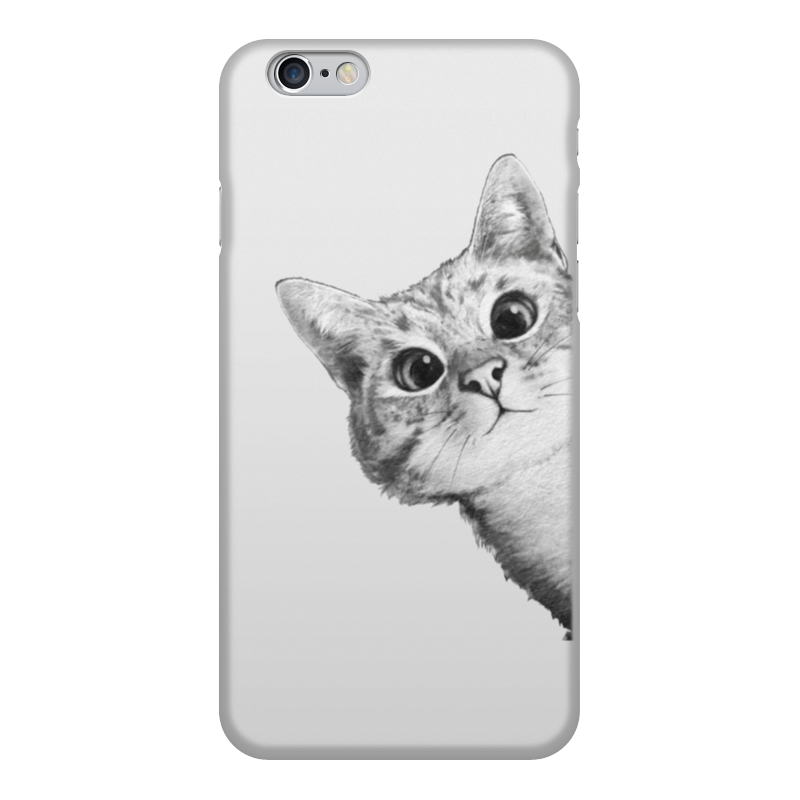 Printio Чехол для iPhone 6, объёмная печать Любопытный кот printio чехол для iphone 8 plus объёмная печать любопытный кот