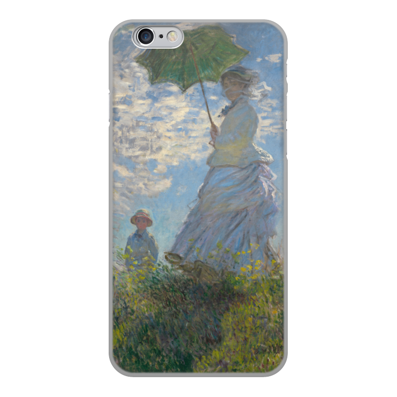 Printio Чехол для iPhone 6, объёмная печать Дама с зонтиком — мадам моне со своим сыном