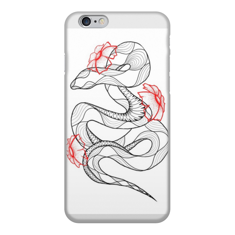 Printio Чехол для iPhone 6, объёмная печать Тату змея